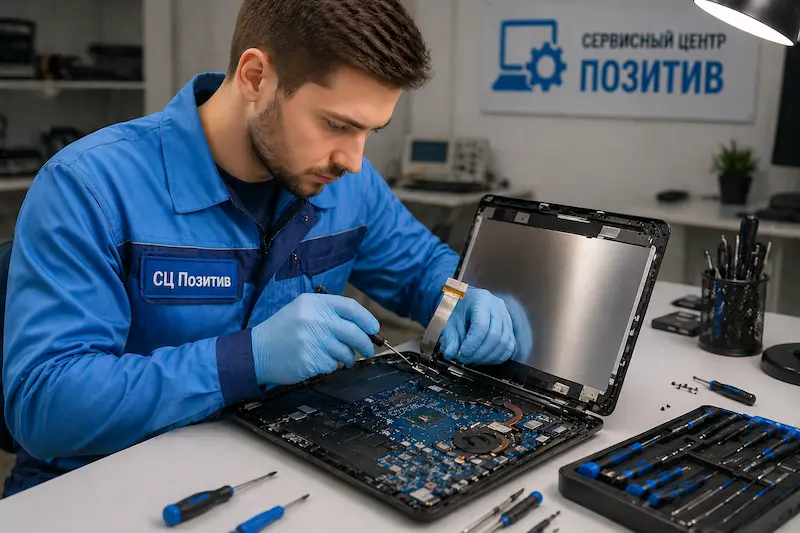 Ремонт шлейфа матрицы ноутбука в Астрахани