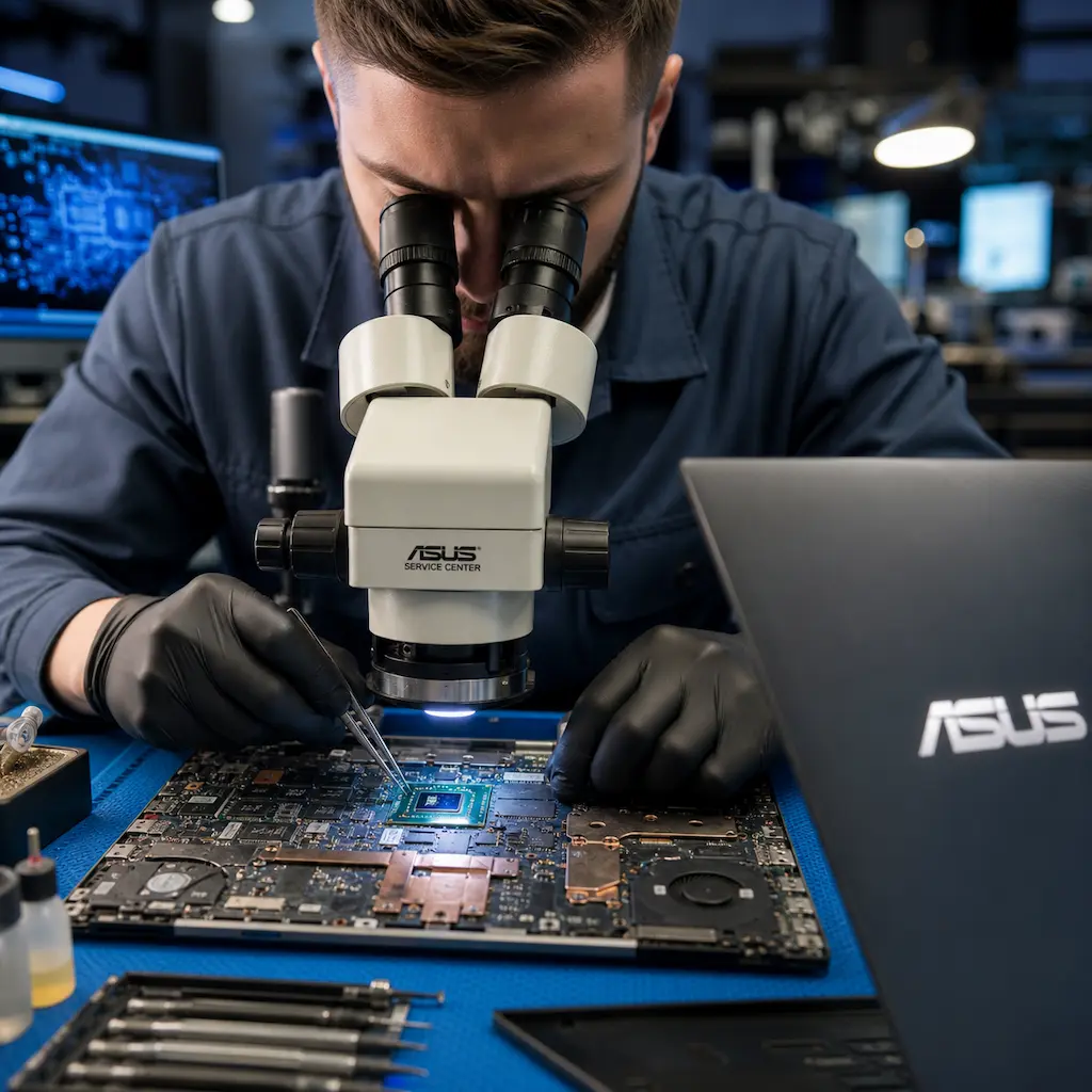 Замена видеокарты ноутбука Asus в Астрахани