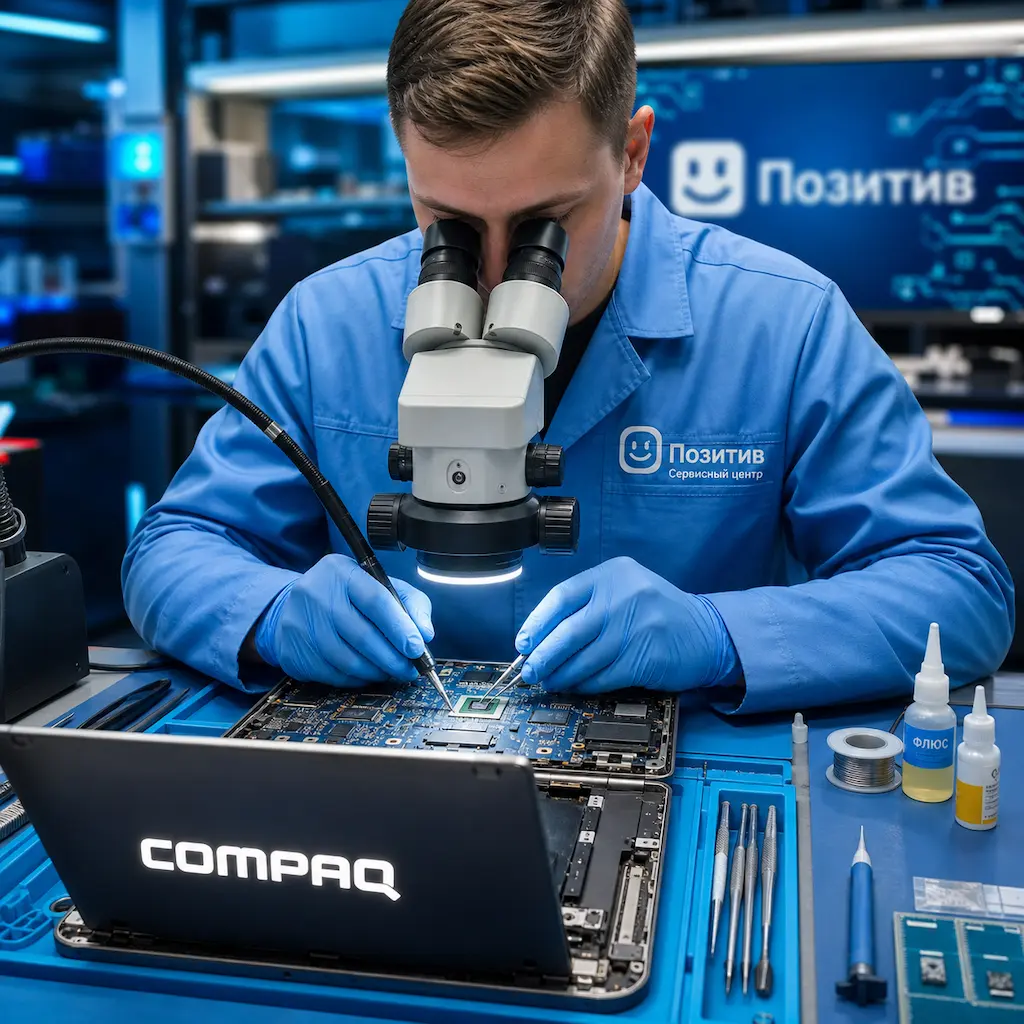 Замена видеокарты ноутбука Compaq в Астрахани
