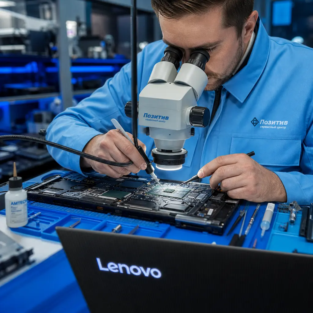 Замена видеокарты ноутбука Lenovo в Астрахани