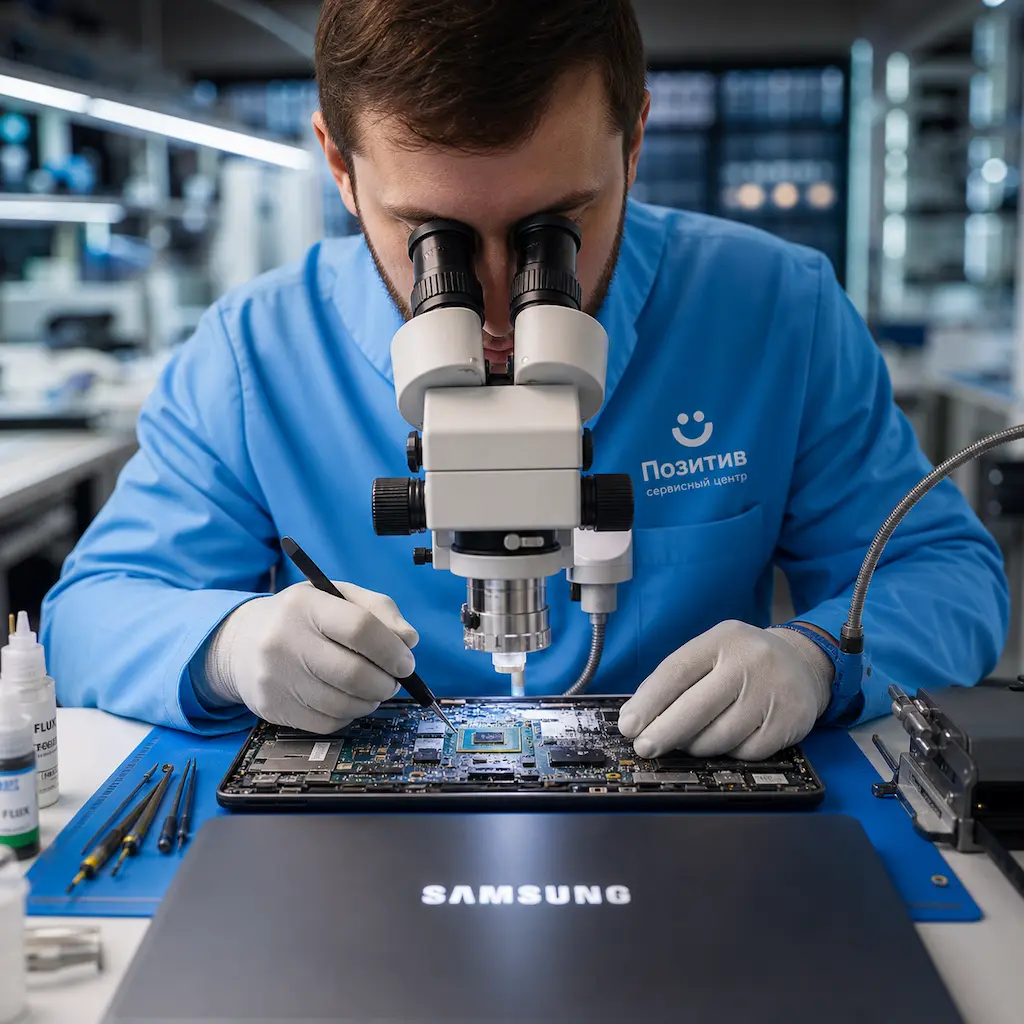 Замена видеокарты ноутбука Samsung в Астрахани
