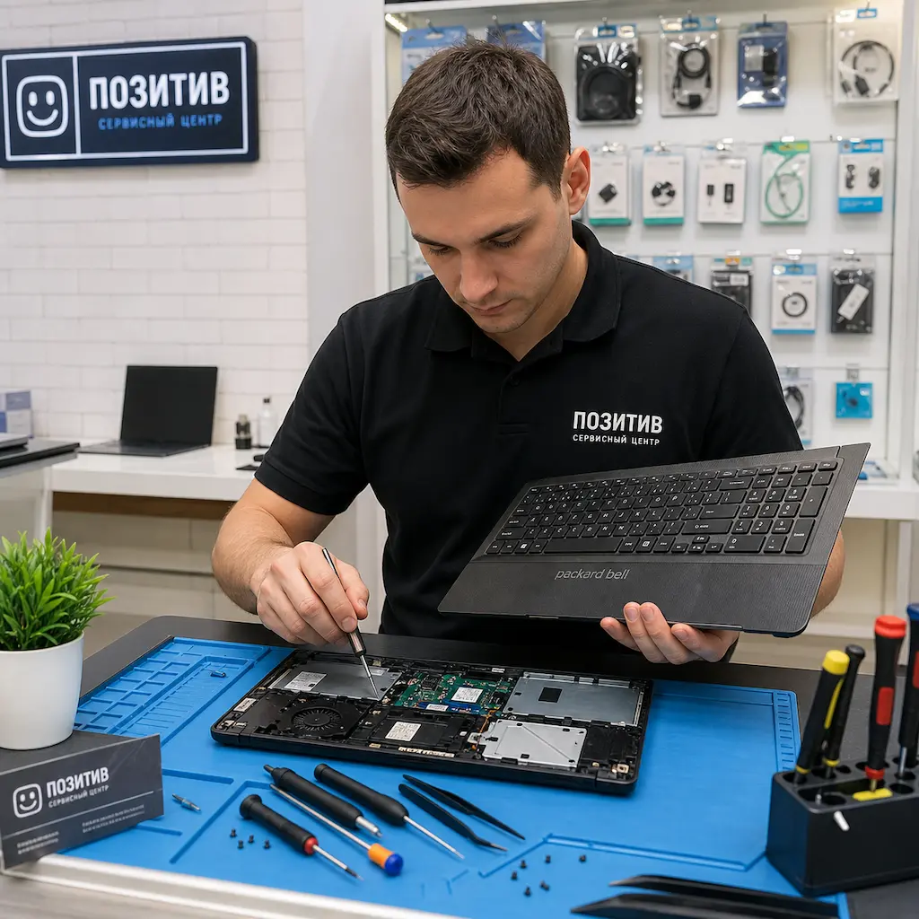 заменить клавиатуру на ноутбуке Packard Bell в Астрахани
