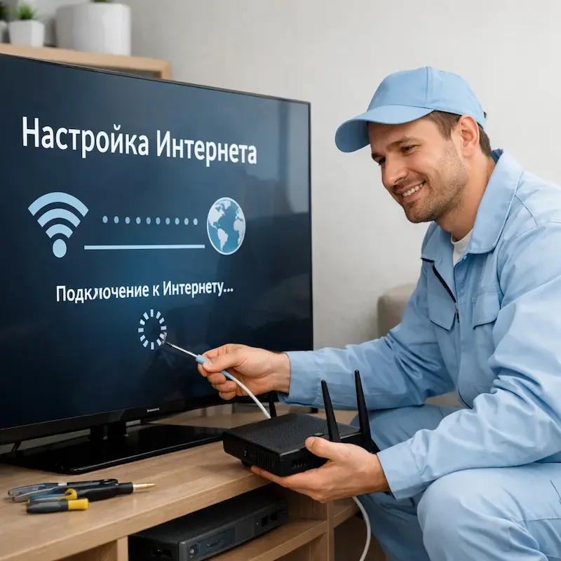 Настройка интернета на ТВ в Астрахани