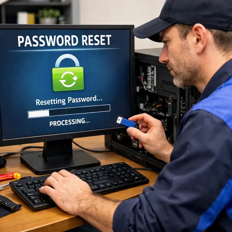 Удаление пароля на компьютере в Астрахани