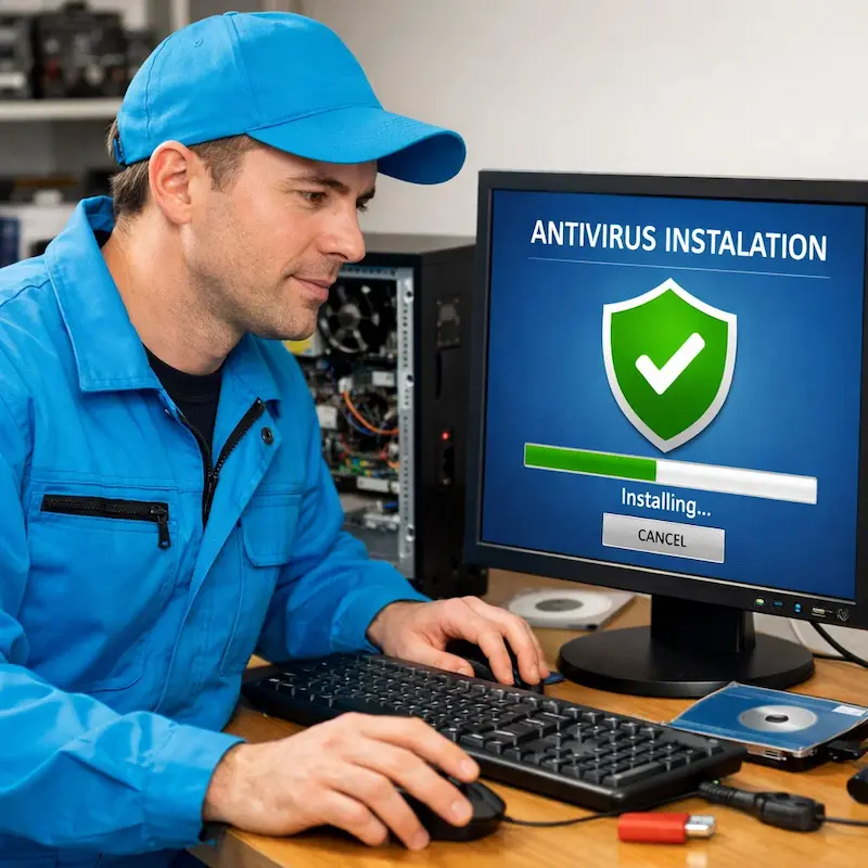 Установка антивируса на ноутбук в Астрахани