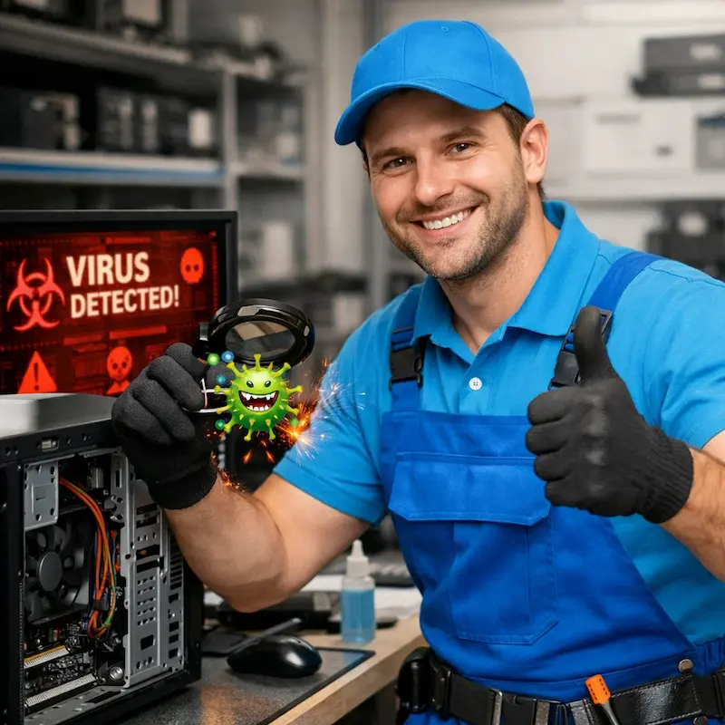 Удаление вирусов с компьютера в Астрахани